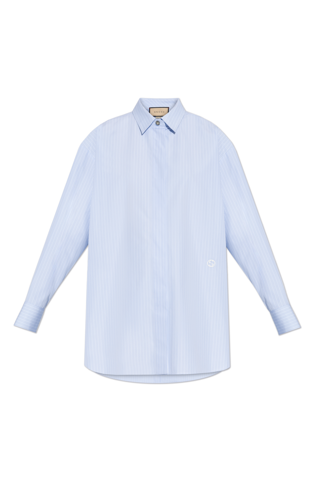 Light blue Striped pattern shirt Gucci Vitkac Canada